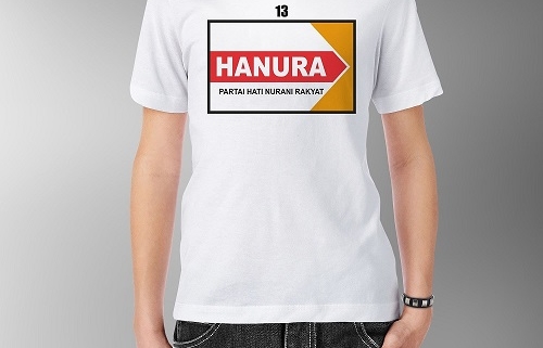 PESAN BAJU KAOS DAN KEMEJA PARTAI HANURA KUALITAS TERBAIK 